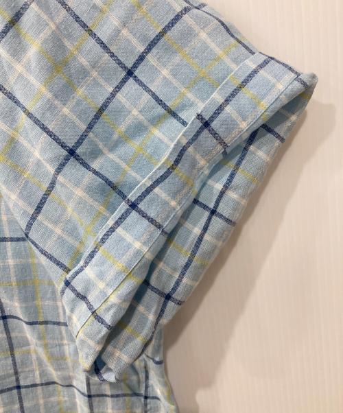 BROOKS BROTHERS（ブルックスブラザーズ）BROOKS BROTHERS (ブルックスブラザーズ) 半袖リネンシャツ ブルー サイズ:XLの古着・服飾アイテム