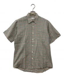 Burberry's（バーバリー）の古着「半袖シャツ」｜ブルー×ベージュ