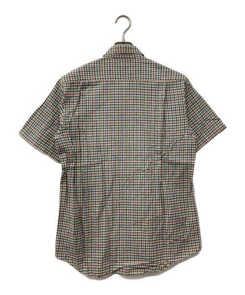 Burberry's（バーバリー）Burberry's (バーバリー) 半袖シャツ ブルー×ベージュ サイズ:Lの古着・服飾アイテム