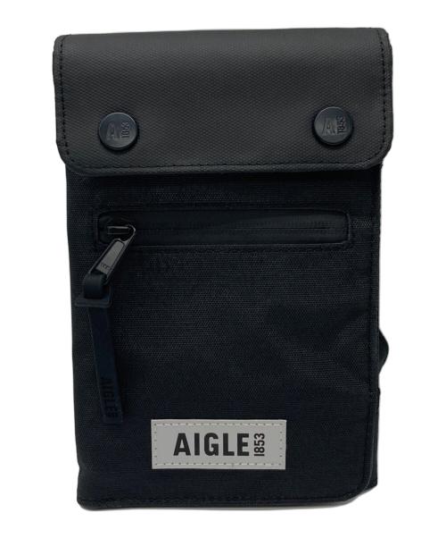 AIGLE（エーグル）AIGLE (エーグル) クロスボディショルダーポーチ ブラックの古着・服飾アイテム