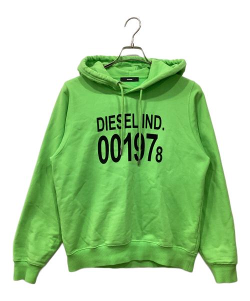 DIESEL（ディーゼル）DIESEL (ディーゼル) プルオーバーパーカー グリーン サイズ:XSの古着・服飾アイテム