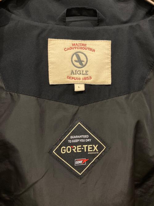 AIGLE（エーグル）AIGLE (エーグル) フード付きテーラードジャケット ブラック サイズ:Lの古着・服飾アイテム