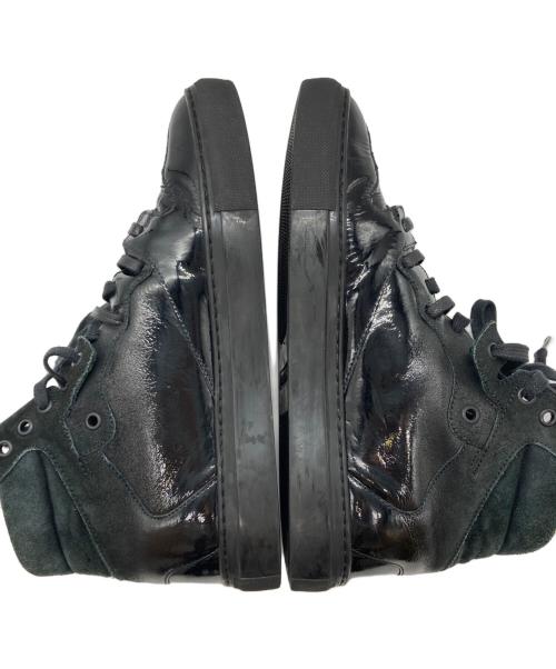 BALENCIAGA（バレンシアガ）BALENCIAGA (バレンシアガ) エナメルハイカットスニーカー ブラック サイズ:39の古着・服飾アイテム