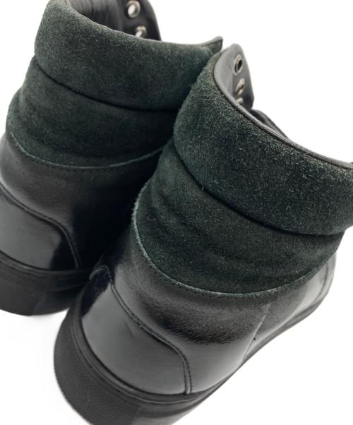 BALENCIAGA（バレンシアガ）BALENCIAGA (バレンシアガ) エナメルハイカットスニーカー ブラック サイズ:39の古着・服飾アイテム