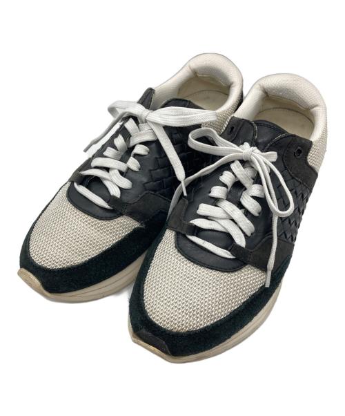 BOTTEGA VENETA（ボッテガベネタ）BOTTEGA VENETA (ボッテガベネタ) ローカットスニーカー ホワイトブラック サイズ:40の古着・服飾アイテム