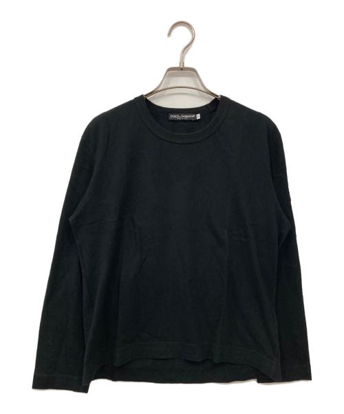 DOLCE & GABBANA（ドルチェ＆ガッバーナ）DOLCE & GABBANA (ドルチェ＆ガッバーナ) ロングスリーブカットソー ブラック サイズ:50の古着・服飾アイテム