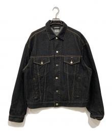 Lyft（リフト）の古着「BACK EMBLEM DENIM JACKET」｜ブラック