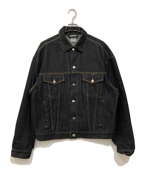 Lyft（リフト）Lyft (リフト) BACK EMBLEM DENIM JACKET ブラック サイズ:Lの古着・服飾アイテム