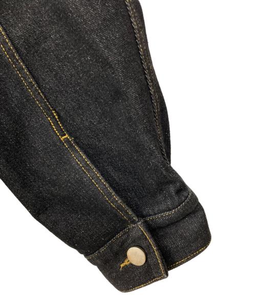 Lyft（リフト）Lyft (リフト) BACK EMBLEM DENIM JACKET ブラック サイズ:Lの古着・服飾アイテム