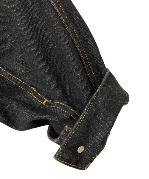Lyft（リフト）Lyft (リフト) BACK EMBLEM DENIM JACKET ブラック サイズ:Lの古着・服飾アイテム