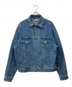 Lyftリフト）の古着「BACK EMBLEM DENIM JACKET」｜インディゴ