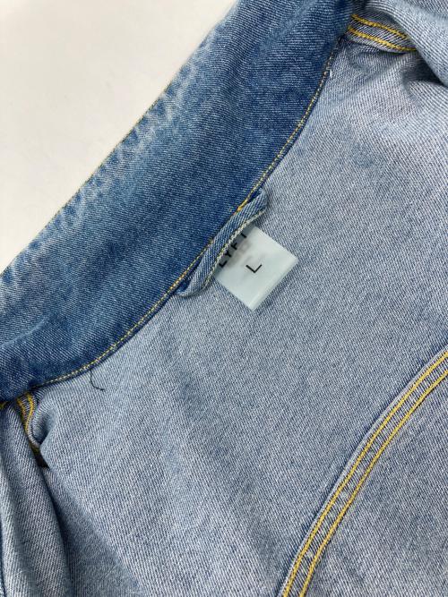 Lyft（リフト）LYFT (リフト) BACK EMBLEM DENIM JACKET インディゴ サイズ:Lの古着・服飾アイテム