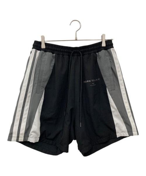 Lyft（リフト）LYFT (リフト) 2LINE WIDE SHORTS ブラック サイズ:Lの古着・服飾アイテム