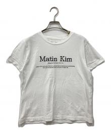 Matin Kim（マーティン・キム）の古着「ロゴTシャツ」｜ホワイト