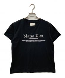 Matin Kim（マーティン・キム）の古着「ロゴTシャツ」｜ブラック