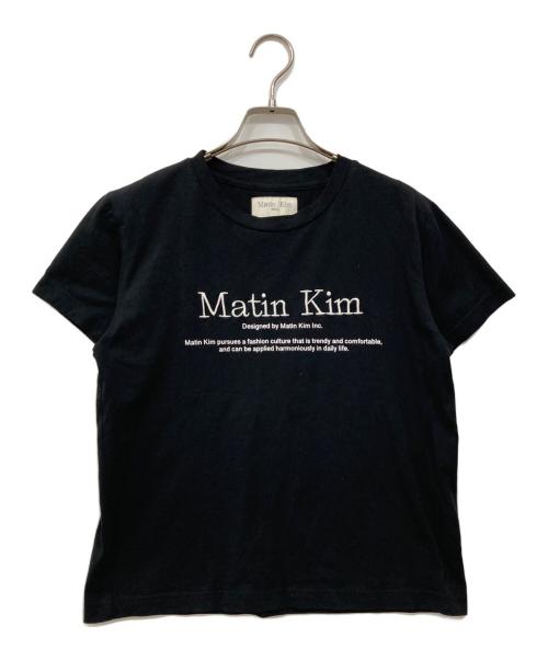 Matin Kim（マーティン・キム）Matin Kim (マーティン・キム) ロゴTシャツ ブラック サイズ:Mの古着・服飾アイテム