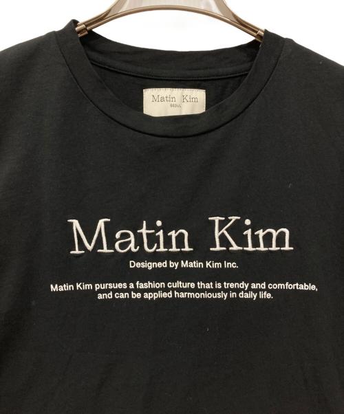 Matin Kim（マーティン・キム）Matin Kim (マーティン・キム) ロゴTシャツ ブラック サイズ:Mの古着・服飾アイテム
