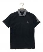 BURBERRY BLACK LABELバーバリーブラックレーベル）の古着「ポロシャツ」｜ブラック