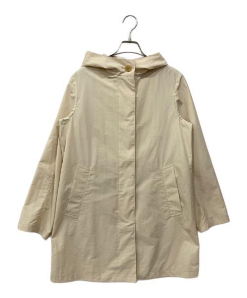 MACKINTOSH LONDON（マッキントッシュ ロンドン）MACKINTOSH LONDON (マッキントッシュ ロンドン) コットンナイロンダンプフーデットコート アイボリー サイズ:38の古着・服飾アイテム