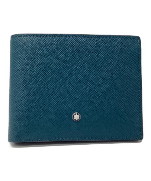 MONTBLANC（モンブラン）MONTBLANC (モンブラン) サルトリアルレザーウォレット ブルーの古着・服飾アイテム
