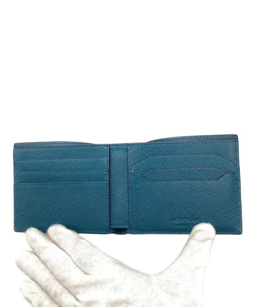 MONTBLANC（モンブラン）MONTBLANC (モンブラン) サルトリアルレザーウォレット ブルーの古着・服飾アイテム