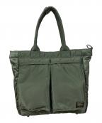 PORTERポーター）の古着「TANKER TOTE BAG(L)」｜グリーン