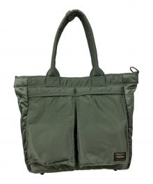 PORTER（ポーター）の古着「TANKER TOTE BAG(L)」｜グリーン