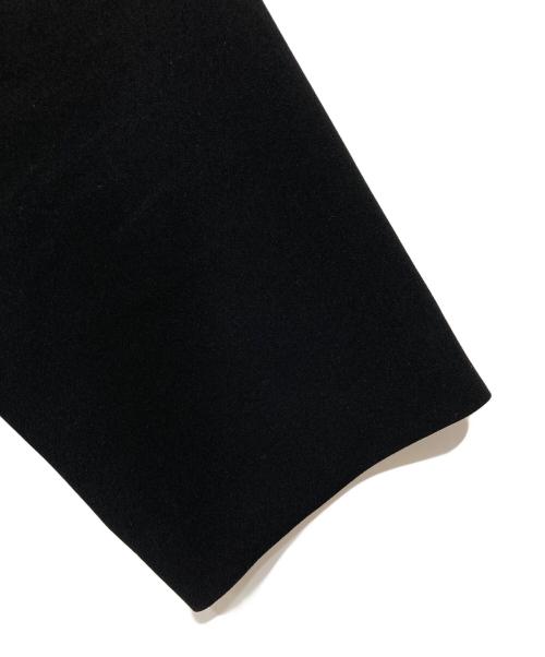Demi-Luxe Beams（デミルクス ビームス）Demi-Luxe BEAMS (デミルクス ビームス) トリアセ ペプラム ブラウス ブラック サイズ:38の古着・服飾アイテム