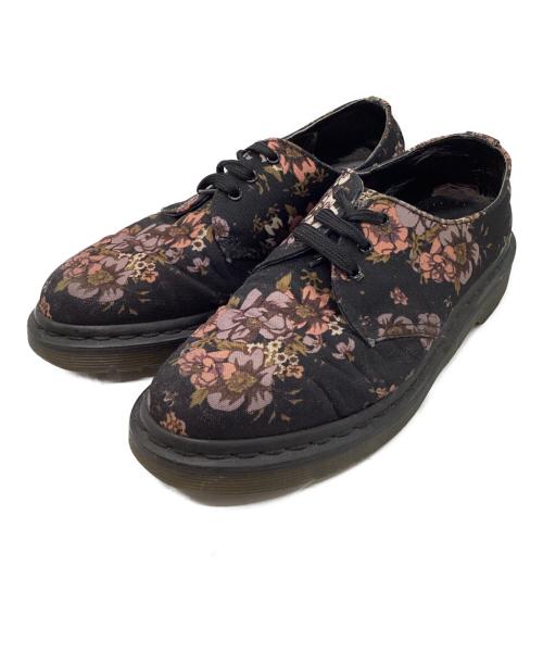 Dr.Martens（ドクターマーチン）Dr.Martens (ドクターマーチン) 3ホールシューズ ブラック×ピンク サイズ:UK5の古着・服飾アイテム