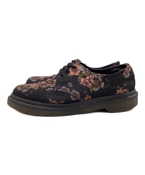 Dr.Martens（ドクターマーチン）Dr.Martens (ドクターマーチン) 3ホールシューズ ブラック×ピンク サイズ:UK5の古着・服飾アイテム