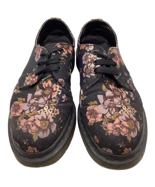 Dr.Martens（ドクターマーチン）Dr.Martens (ドクターマーチン) 3ホールシューズ ブラック×ピンク サイズ:UK5の古着・服飾アイテム