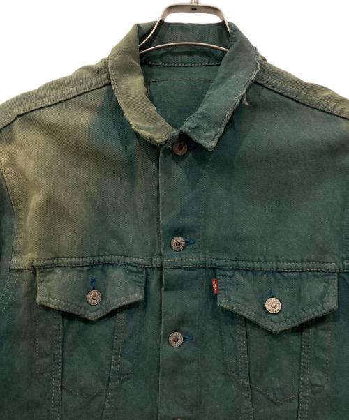 LEVI'S（リーバイス）LEVI'S (リーバイス) 後染めデニムジャケット グリーン サイズ:不明の古着・服飾アイテム