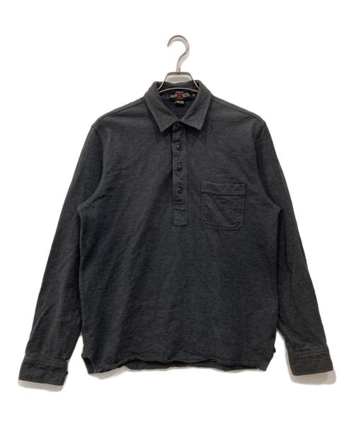 RRL（ダブルアールエル）RRL (ダブルアールエル) プルオーバーシャツ グレー サイズ:Mの古着・服飾アイテム
