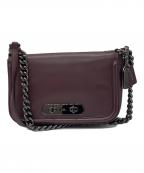 COACHコーチ）の古着「チェーンショルダーバッグ」｜ブラウン