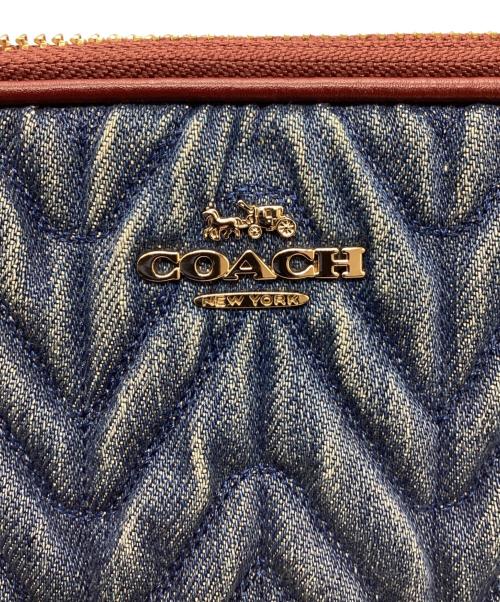 COACH（コーチ）COACH (コーチ) ギャザード チェーン クロスボディーバッグ インディゴの古着・服飾アイテム