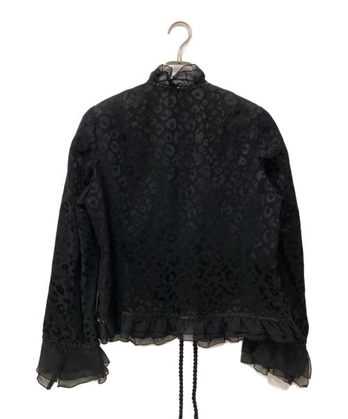 GKITALIYA（イタリヤ）GKITALIYA (イタリヤ) レオパード柄ジャケット ブラック サイズ:15の古着・服飾アイテム