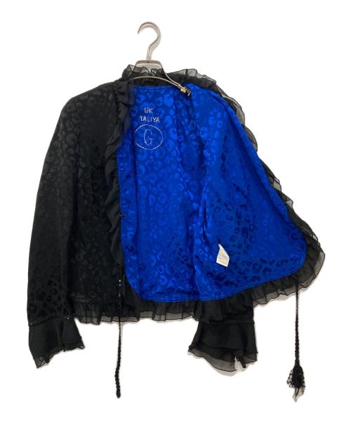 GKITALIYA（イタリヤ）GKITALIYA (イタリヤ) レオパード柄ジャケット ブラック サイズ:15の古着・服飾アイテム