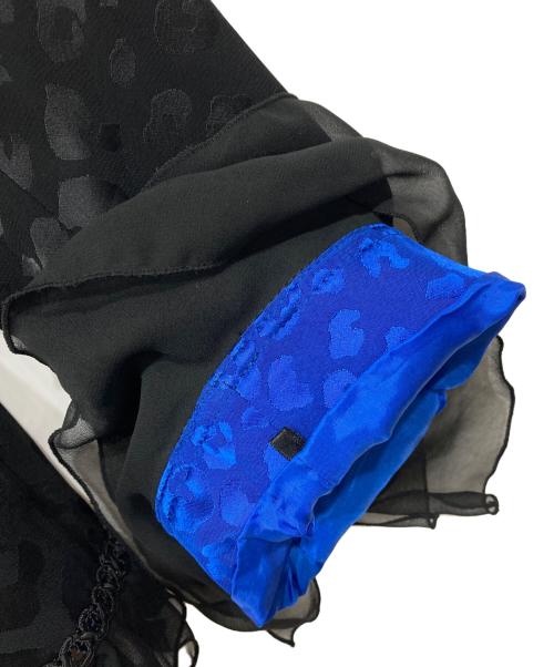 GKITALIYA（イタリヤ）GKITALIYA (イタリヤ) レオパード柄ジャケット ブラック サイズ:15の古着・服飾アイテム