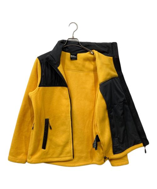 Jack Wolfskin（ジャック ウルフスキン）Jack Wolfskin (ジャック ウルフスキン) フリースジャケット イエロー×グレー サイズ:Mの古着・服飾アイテム