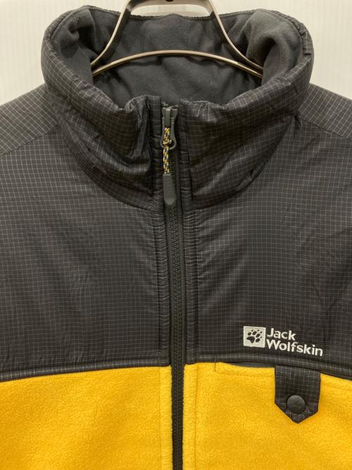 Jack Wolfskin（ジャック ウルフスキン）Jack Wolfskin (ジャック ウルフスキン) フリースジャケット イエロー×グレー サイズ:Mの古着・服飾アイテム