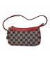 GUCCI（グッチ）の古着「GGキャンバスアクセサリーポーチ」｜レッド×ベージュ
