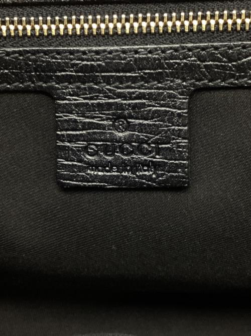 GUCCI（グッチ）GUCCI (グッチ) GGキャンバスシェリーラインハンドバッグ ブラックの古着・服飾アイテム