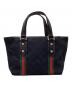 GUCCI (グッチ) GGキャンバスシェリーラインハンドバッグ ブラック：50000円