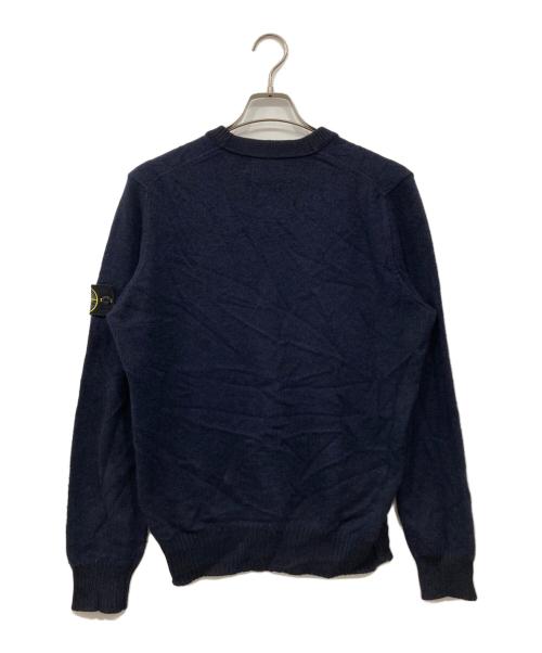 STONE ISLAND（ストーンアイランド）STONE ISLAND (ストーンアイランド) ワッペンロゴクルーネックニット ネイビー サイズ:Lの古着・服飾アイテム