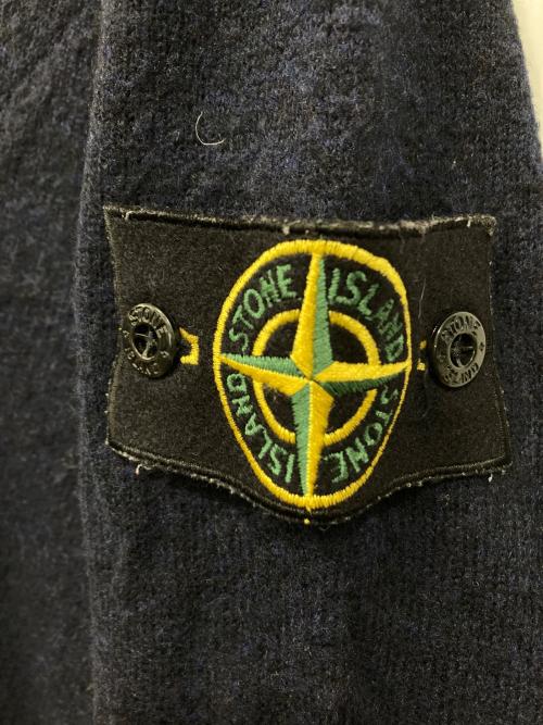 STONE ISLAND（ストーンアイランド）STONE ISLAND (ストーンアイランド) ワッペンロゴクルーネックニット ネイビー サイズ:Lの古着・服飾アイテム