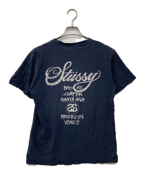stussy（ステューシー）stussy (ステューシー) プリントTシャツ ネイビー サイズ:Mの古着・服飾アイテム