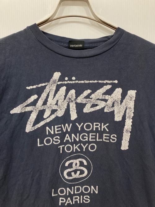stussy（ステューシー）stussy (ステューシー) プリントTシャツ ネイビー サイズ:Mの古着・服飾アイテム