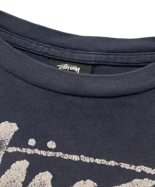 stussy（ステューシー）stussy (ステューシー) プリントTシャツ ネイビー サイズ:Mの古着・服飾アイテム