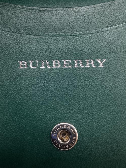 BURBERRY（バーバリー）BURBERRY (バーバリー) チェーンカードケース ブラック×グリーンの古着・服飾アイテム