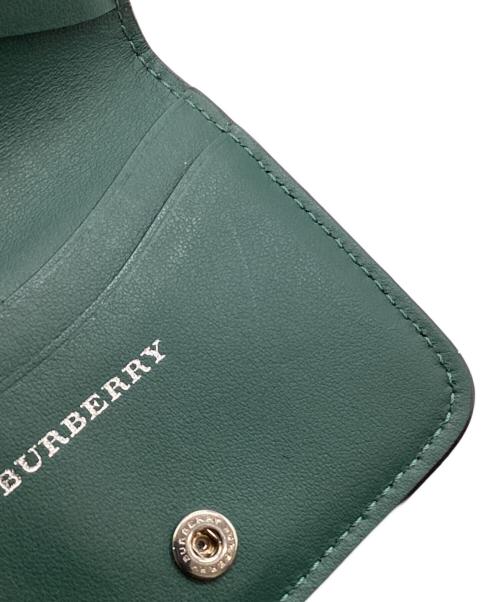 BURBERRY（バーバリー）BURBERRY (バーバリー) チェーンカードケース ブラック×グリーンの古着・服飾アイテム